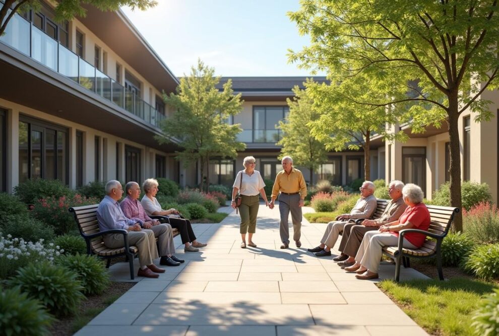Accessible modern senior living community