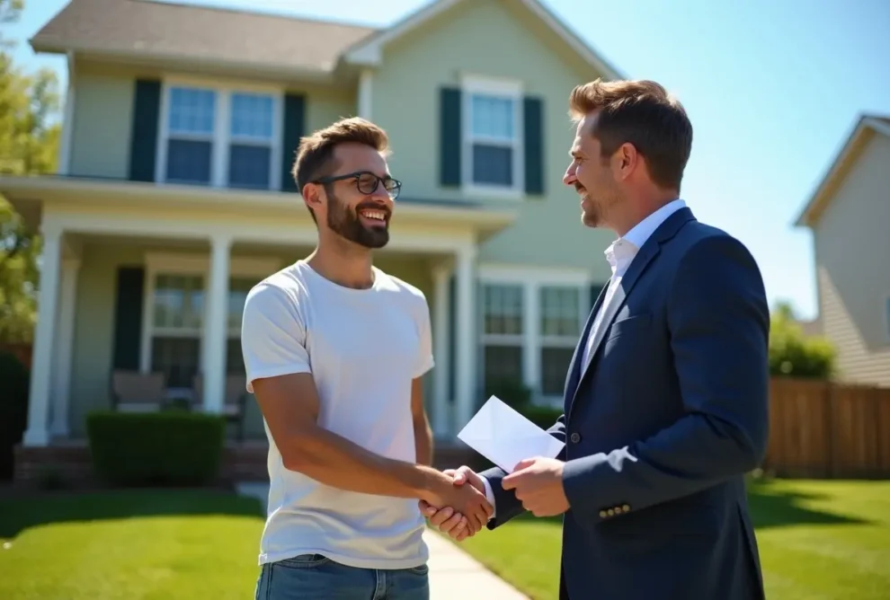 homeowner receiving fast cash offer for house with no hidden fees