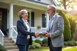 homeowner partnering with fast home buyers for quick property sale