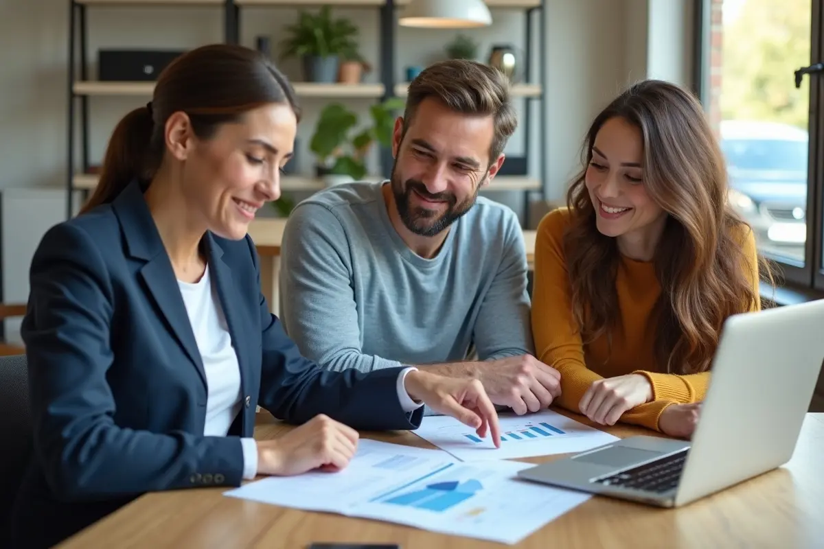 homebuyer receiving guidance to build strong mortgage financial confidence