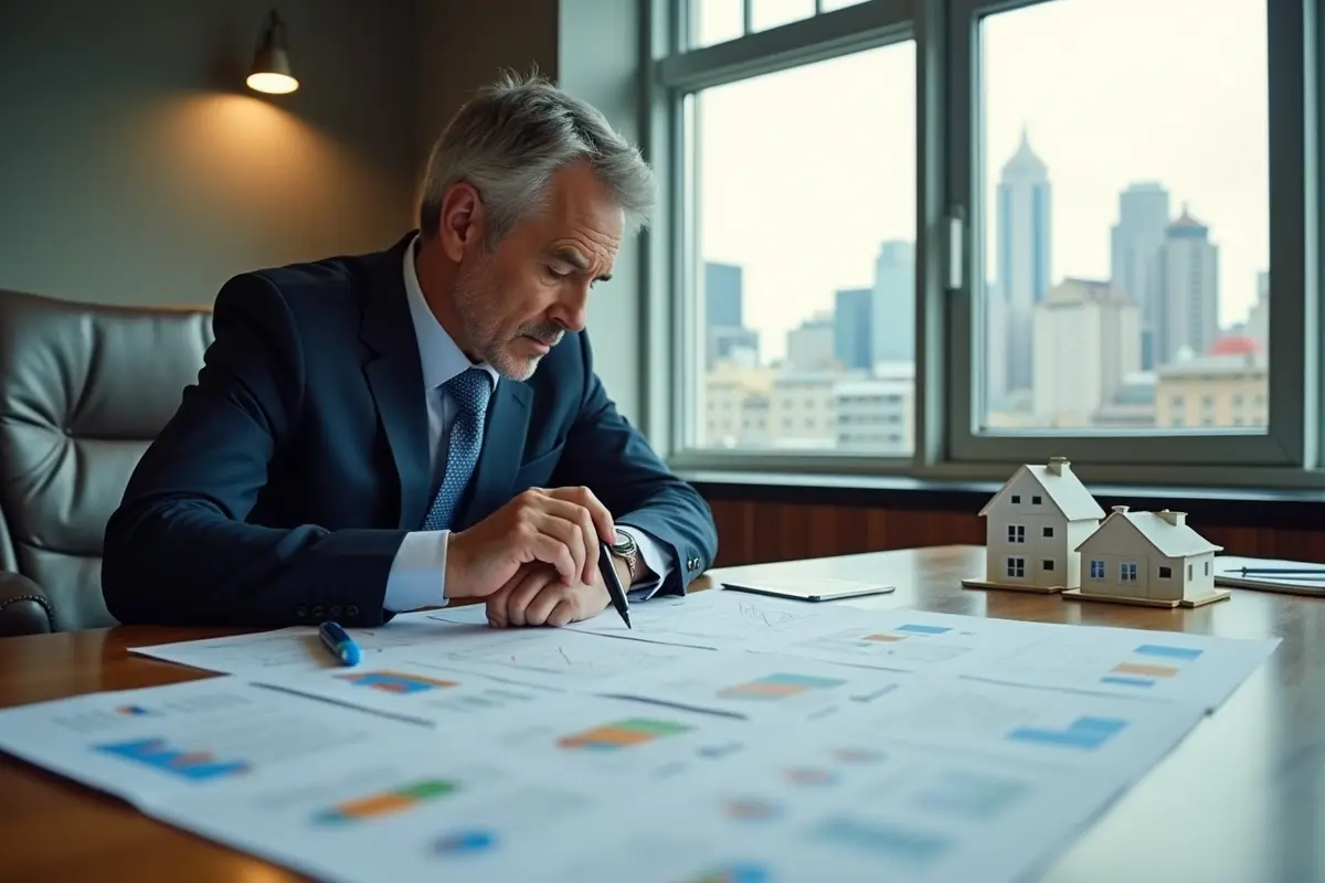 investor reviewing strategies to navigate real estate investments in volatile markets