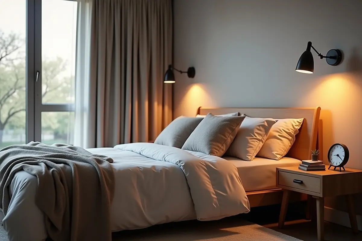 bedroom setup showcasing essentials that transform good sleep into great sleep