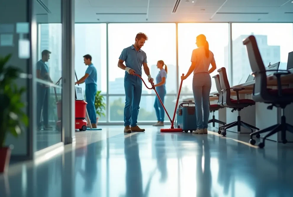cleaning team offering precision solutions for spotless fresh spaces