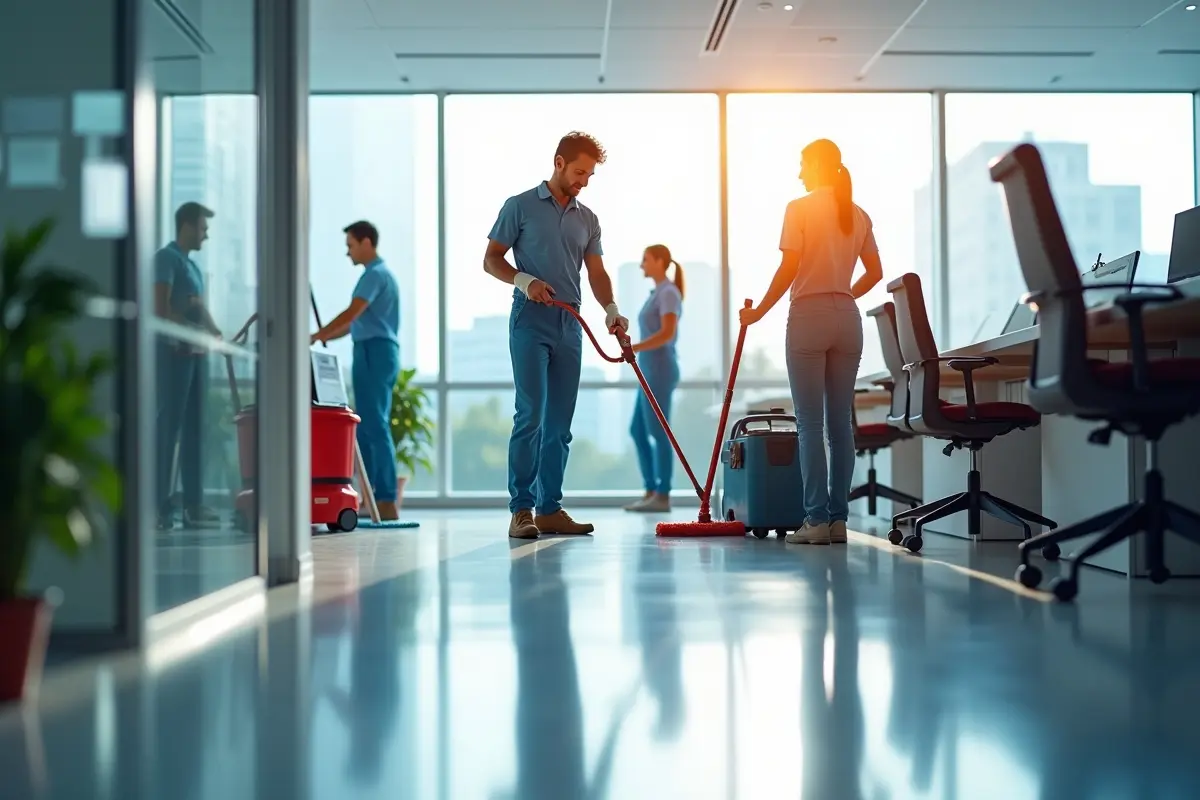 cleaning team offering precision solutions for spotless fresh spaces