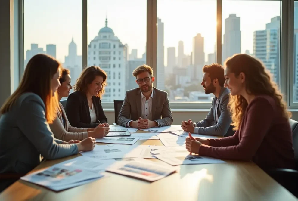 marketing team aligning brand messaging with major global events