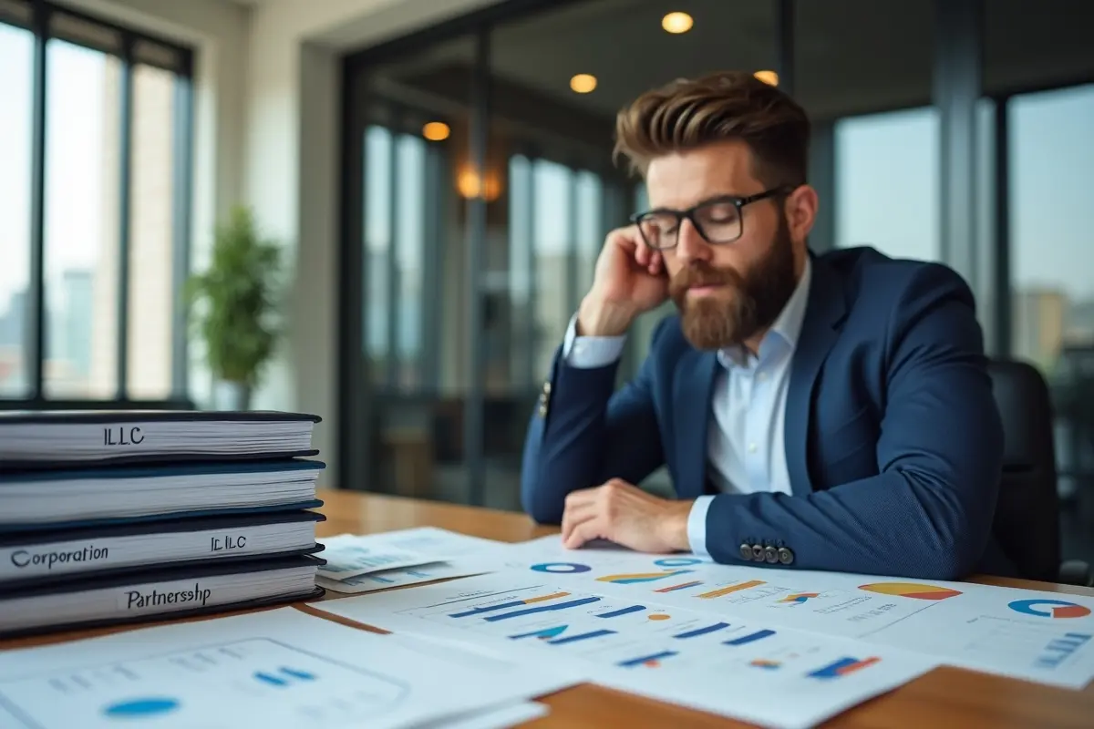 entrepreneur choosing business structure for new company setup success