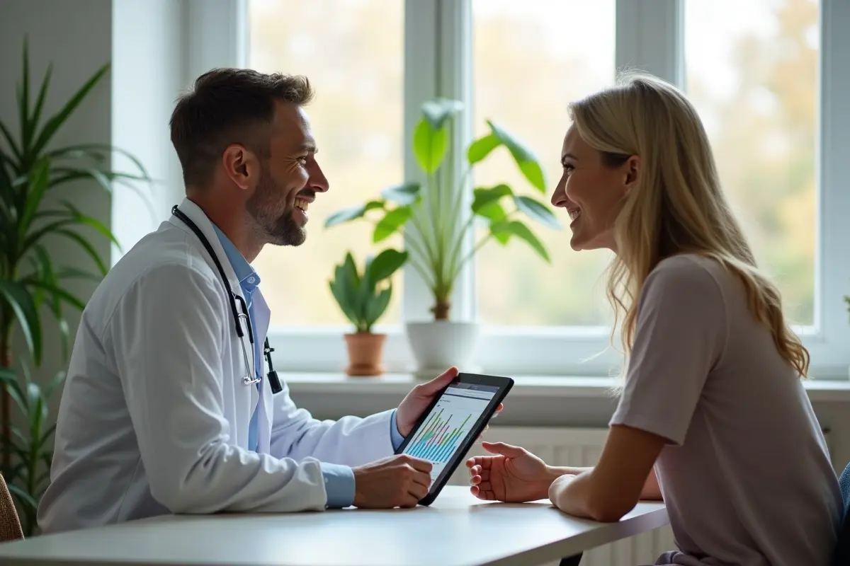 functional medicine specialist helping patient optimize overall health and wellness
