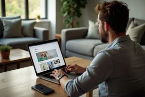 consumer choosing reliable online weed dispensary with quality products