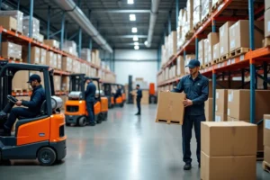 warehouse team streamlining order fulfillment process for faster shipping delivery